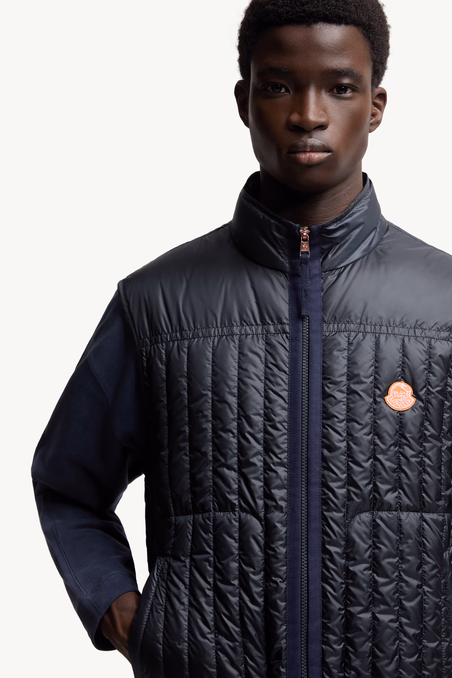 Doudoune sans manches Tangerine Moncler x Gilga Farm Designed by Donald Glover Hommes Bleu marine Moncler 6